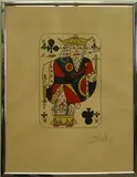 King of Clubs by Salvador Dalí, Lithograph, sold Mar 2022