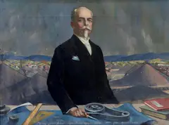 James Mapes Dodge by Arthur Meltzer, Oil on canvas, sold Mar 2022