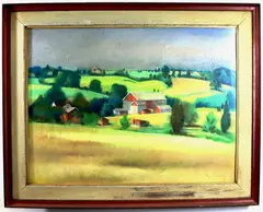 Wheat Year by Mary Bean Rogers, Oil, sold Mar 2022