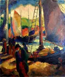 Untitled by Richard Rogers, Oil on canvas, sold Mar 2022