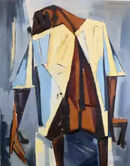 The (ill) by Richard Rogers, Oil on canvas, sold Mar 2022