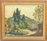 Palmerton by Walter Emerson Baum, Oil on board, sold Mar 2022