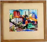 Untitled by Mary Bean Rogers, Watercolor, sold Mar 2022