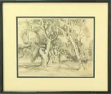 Untitled by Alfred Heber Hutty, Pencil on paper, sold Mar 2022