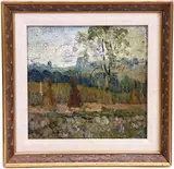 Sellersville Pa by Walter Emerson Baum, Oil on board, sold Mar 2022