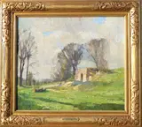 Little Wills Limekiln by William Langson Lathrop, Oil on, sold Mar 2022