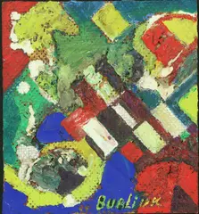 Untitled by David Burliuk, Oil on board, sold Mar 2022