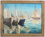 Untitled by Melville F. Stark, Oil on board, sold Apr 2022