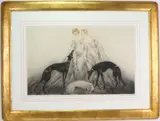 Coursing III by Louis Icart, Etching, sold Jun 2022