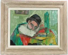 Untitled by Bernard Harmon, Oil on board, sold Jun 2022