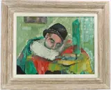 Untitled by Bernard Harmon, Oil on board, sold Jun 2022