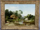 Devonshire Valley by Frederick Richard Lee, Oil on canvas, sold Jun 2022