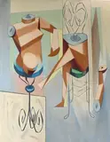 Untitled by Richard Rogers, OIl on canvas, sold Jun 2022
