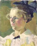 Untitled by Bernard Badura, Oil on board, sold Jun 2022