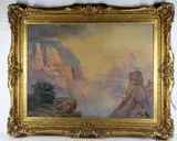 Grand Canyon of the Colorado in Arizona by Henry Lavendar Adolphus Culmer, Watercolor, sold Jun 2022