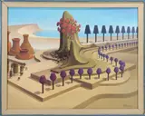 Untitled by Franz Jozef Ponstingl, Oil on board, sold Jun 2022