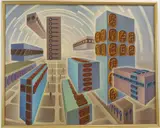 Times Womb by Franz Jozef Ponstingl, Oil on canvas, sold Jun 2022