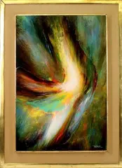 Autumn Flight by Leonardo M. Nierman, Oil on masonite, sold Jun 2022