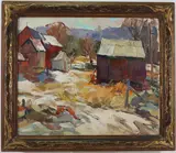 Untitled by William Lester Stevens, Oil on board, sold Jun 2022