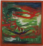 Flood and Flight by June Gertrude Groff, Oil on canvas, sold Sep 2022