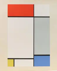 Composition with Red, Yellow and Blue by Piet Mondrian, Screenprint, sold Sep 2022