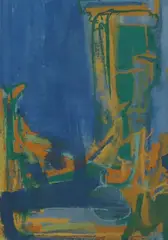 Untitled by Robert Kaess, Gouache on paper, sold Sep 2022