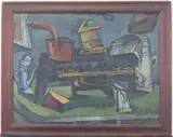 Untitled by Hananiah Harari, Oil on canvas, offered Sep 2022