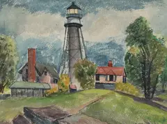 Untitled by Hyman William Katz, Watercolor, sold Sep 2022