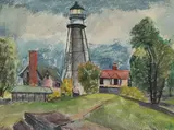 Untitled by Hyman William Katz, Watercolor, sold Sep 2022