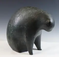 Untitled by Rhys Caparn, Bronze sculpture of abstract animal, sold Oct 2022