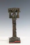 The Saint by Margot Kempe, Bronze brutalist sculpture titled "The Saint", sold Oct 2022