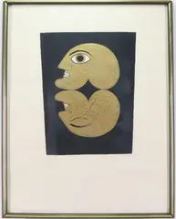 Tasse Double Tetes by Victor Brauner, Lithograph, sold Oct 2022