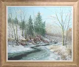 Untitled by Mildred S. Gehman, Oil on canvas, sold Dec 2022