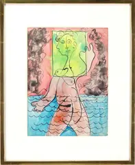 Untitled by William Baziotes, Watercolor, sold Dec 2022