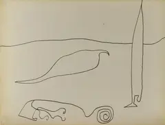 Untitled by William Baziotes, Ink on paper, sold Dec 2022