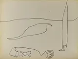Untitled by William Baziotes, Ink on paper, sold Dec 2022