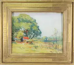 Untitled by Walter Emerson Baum, Oil on board, sold Dec 2022