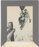 The Skyman by James  Allen, Etching on paper, sold Dec 2022