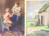 Untitled by Thomas Pollack Anshutz, Watercolor on paper, sold Dec 2022