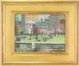 Untitled by Emma Fordyce MacRae, Oil on gessoed masonite, sold Dec 2022