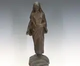 P. Minucci by Pasquale Minucci, Bronze sculpture of the veiled Virgin Mary, offered Dec 2022