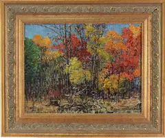 Autumn Tracery by Mary Elizabeth Price, Oil on canvas, sold Dec 2022