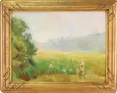 Morning Mist by Alice Kent Stoddard, Oil on board, sold Dec 2022