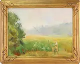 Morning Mist by Alice Kent Stoddard, Oil on board, sold Dec 2022