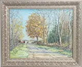 Untitled by Mildred S. Gehman, Oil on board, sold Dec 2022