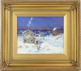Road to Lake Galena, Peace Valley by Christopher G. Willett, Oil on board, sold Dec 2022