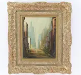 Untitled by Leon Louis Dolice, Oil on board, sold Dec 2022