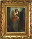 Untitled by Albert Ludovici, Sr., Oil on board, sold Dec 2022