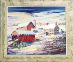 Untitled by Fred W. Weber, Oil on board, sold Dec 2022