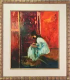 Untitled by Donald Roy Purdy, OIl on board, sold Dec 2022